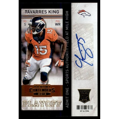 2013 Panini Contenders Playoff Ticket #185B Tavarres King AU