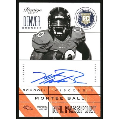 2013 Prestige NFL Passport Autographs #15 Montee Ball