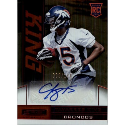 2013 Rookies and Stars Longevity Rookie Autographs Ruby #188 Tavarres King/149
