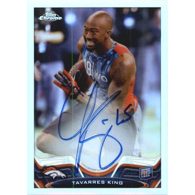 2013 Topps Chrome Rookie Autographs Refractors #169 Tavarres King