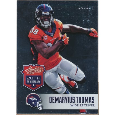 2014 Absolute 20th Anniversary Silver #25 Demaryius Thomas