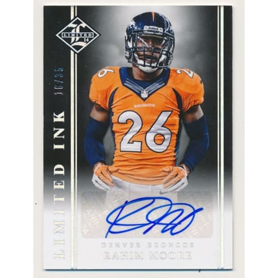 2014 Limited INK Autographs Silver #73 Rahim Moore/35
