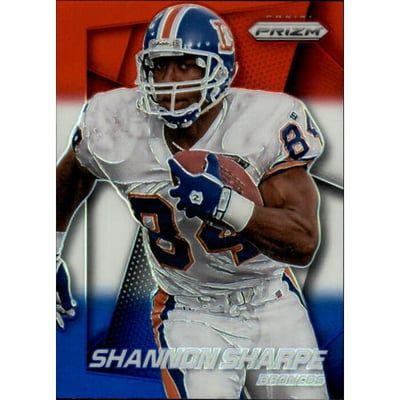 2014 Panini Prizm Prizms Red White and Blue #82 Shannon Sharpe