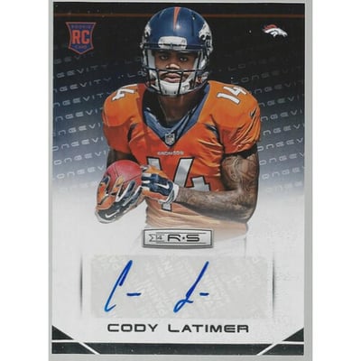 2014 Rookies and Stars Rookie Autographs Longevity #121 Cody Latimer