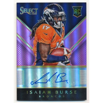 2014 Select Rookie Autographs Prizm Fuchsia #RAIB Isaiah Burse/199