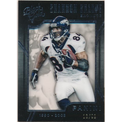 2015 Panini Black Gold White Gold #61 Shannon Sharpe