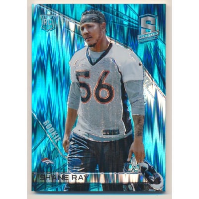 2015 Panini Spectra Neon Blue #156 Shane Ray