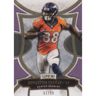 2015 Topps Supreme Violet #14 Demaryius Thomas