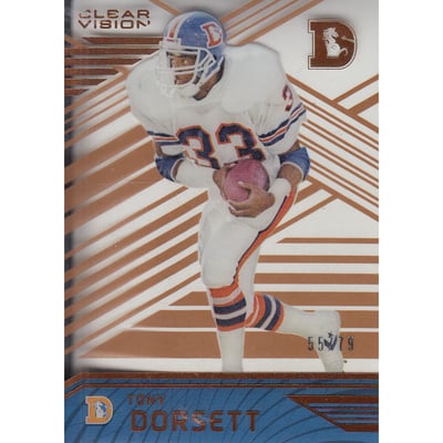 2016 Panini Clear Vision Bronze #89B Tony Dorsett L2