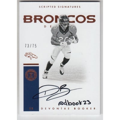 2016 Panini Encased Scripted Signatures #SSDB Devontae Booker/75