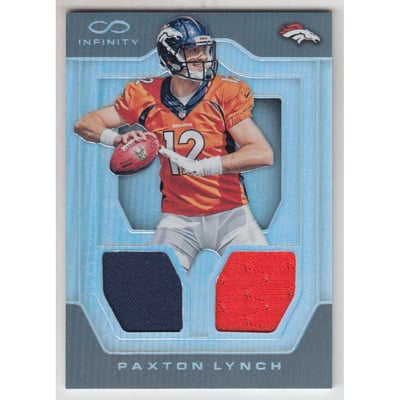 2016 Panini Infinity Rookie Jerseys Dual #32 Paxton Lynch