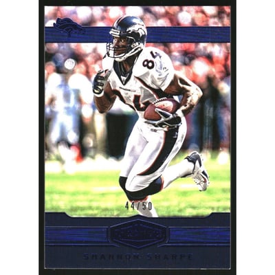 2016 Panini Plates and Patches Blue #117 Shannon Sharpe RET