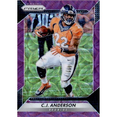 2016 Panini Prizm Prizms Purple Scope #114 C.J. Anderson