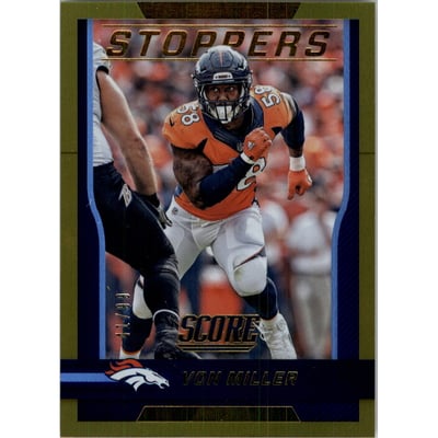 2016 Score Stoppers Jumbo Gold #3 Von Miller