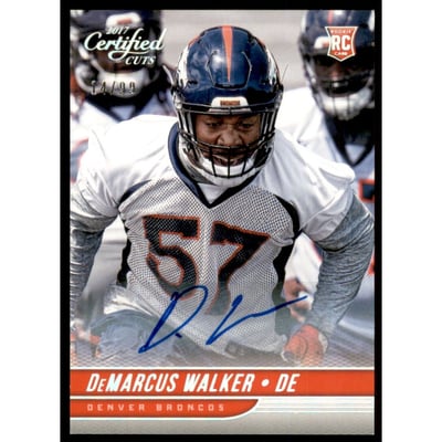 2017 Certified Cuts Rookie Scripts Silver #178 DeMarcus Walker