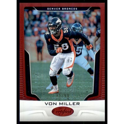 2017 Certified Mirror Red #30 Von Miller/99