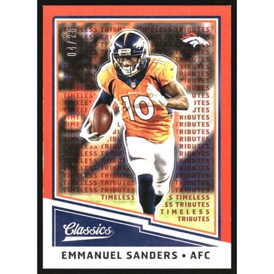 2017 Classics Timeless Tributes Orange #34 Emmanuel Sanders