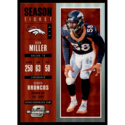 2017 Panini Contenders Optic Red #57 Von Miller