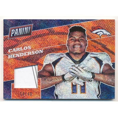 2017 Panini National Convention Gloves Rapture #16 Carlos Henderson