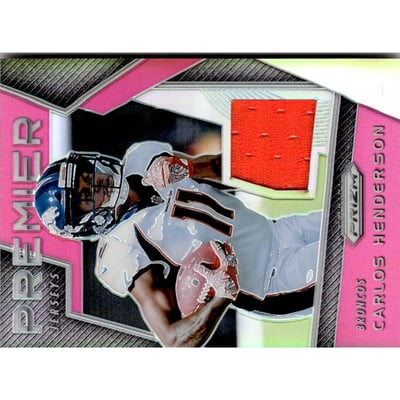 2017 Panini Prizm Prizm Premier Jerseys Pink #1 Carlos Henderson