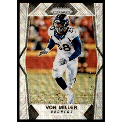 2017 Panini Prizm Prizms Blue Wave #64 Von Miller