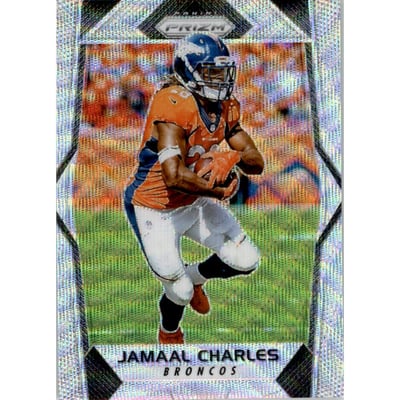 2017 Panini Prizm Prizms Blue Wave #98 Jamaal Charles