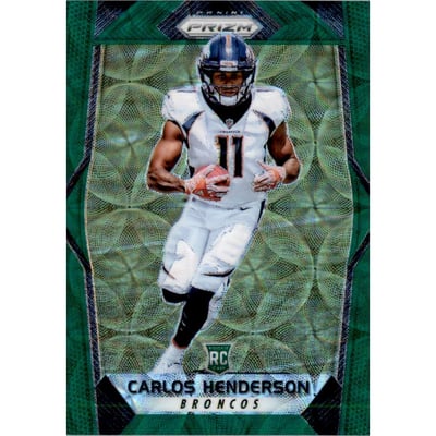 2017 Panini Prizm Prizms Green Scope #233 Carlos Henderson