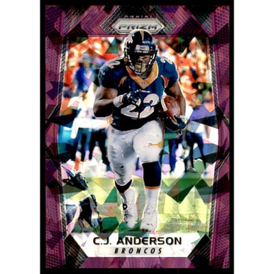 2017 Panini Prizm Prizms Purple Crystals #111 C.J. Anderson