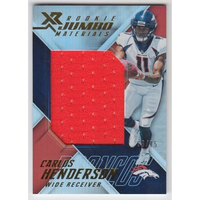 2017 Panini XR Rookie Jumbo Materials #29 Carlos Henderson
