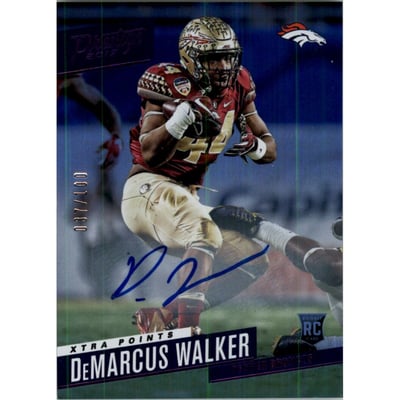 2017 Prestige Rookie Autographs Xtra Points Purple #282 DeMarcus Walker