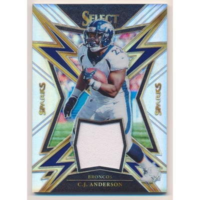 2017 Select Sparks Materials Prizm #34 C.J. Anderson