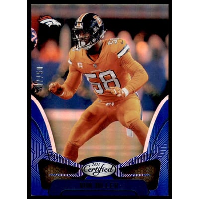 2018 Certified Mirror Blue #15 Von Miller