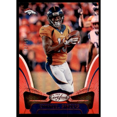2018 Certified Mirror Red #14 Emmanuel Sanders
