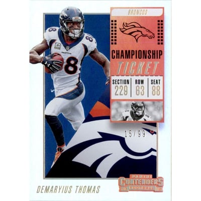 2018 Panini Contenders Championship Ticket #71 Demaryius Thomas