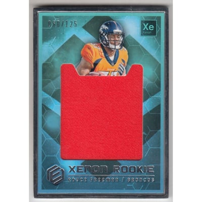 2018 Panini Elements Xenon Rookie Jumbo Materials #25 Royce Freeman/125