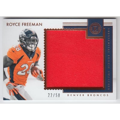 2018 Panini Encased Substantial Rookie Swatches #24 Royce Freeman