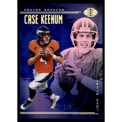 2018 Panini Illusions Blue #64 Case Keenum/John Elway