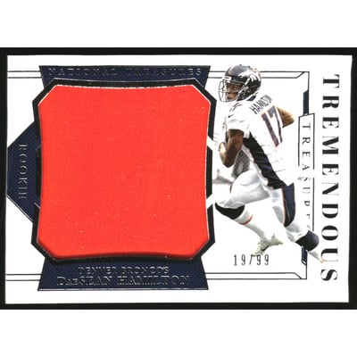 2018 Panini National Treasures Tremendous Treasures Rookies #35 DaeSean Hamilton