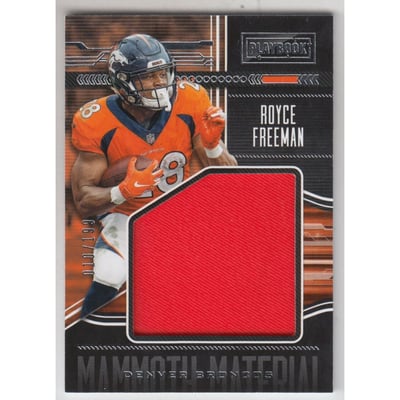 2018 Panini Playbook Mammoth Materials #19 Royce Freeman