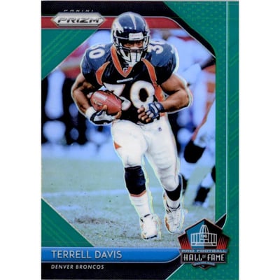 2018 Panini Prizm Hall of Fame Prizms Green #11 Terrell Davis