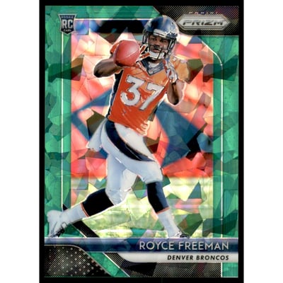 2018 Panini Prizm Prizms Green Crystals #224 Royce Freeman