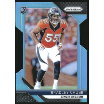 2018 Panini Prizm Prizms Light Blue #204 Bradley Chubb