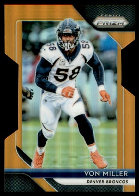 2018 Panini Prizm Prizms Orange #143 Von Miller