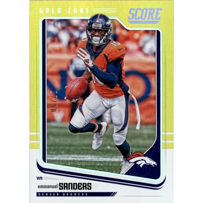 2018 Score Gold Zone #99 Emmanuel Sanders