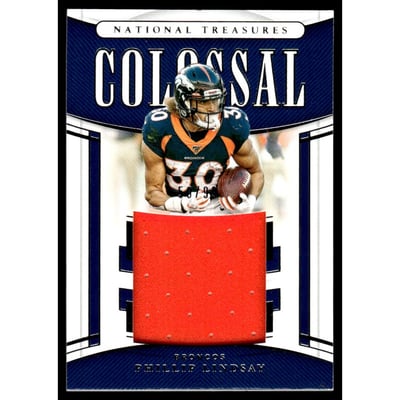2019 Panini National Treasures Colossal Materials #39 Phillip Lindsay