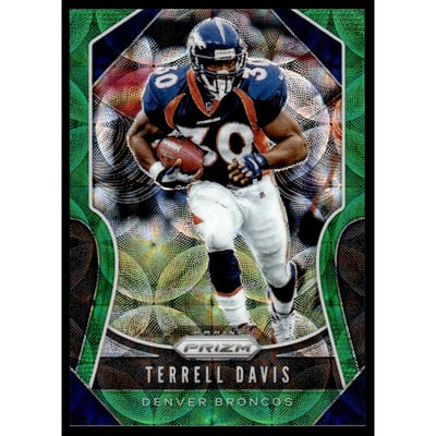 2019 Panini Prizm Prizms Green Scope #291 Terrell Davis