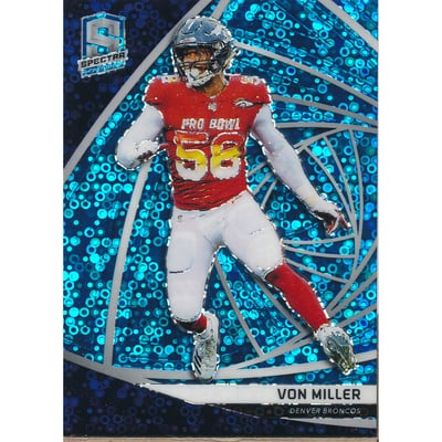 2019 Panini Spectra Neon Blue #92 Von Miller