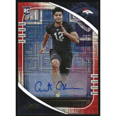 2020 Absolute Signature Rookies Red Squares #104 Albert Okwuegbunam/100