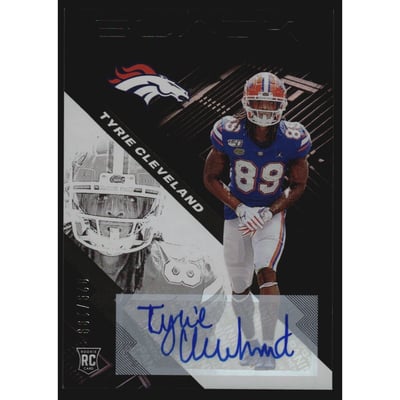 2020 Panini Black Rookie Autographs #196 Tyrie Cleveland/199