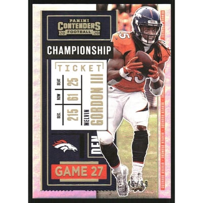 2020 Panini Contenders Championship Ticket #70 Melvin Gordon III